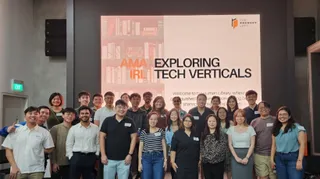 Participants and panellists at the first AMA IRL: Exploring Tech Verticals.
